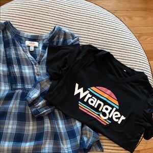 Women’s flannel Wrangler tunic